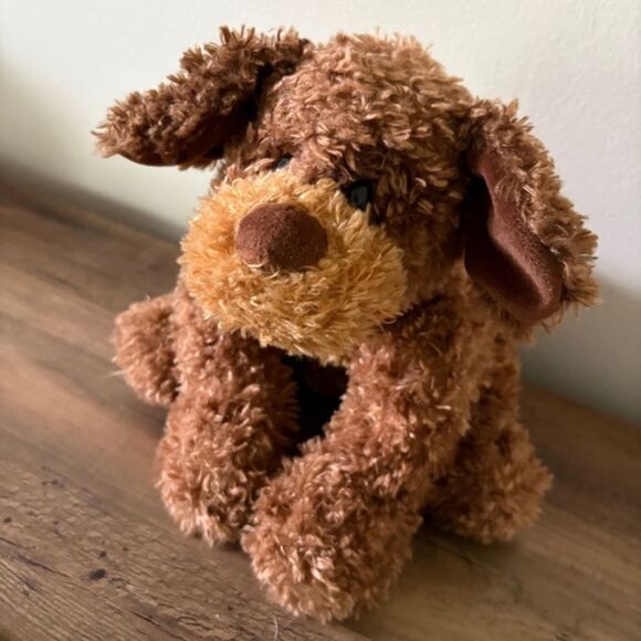 Gund Snoogy Furry Brown Dog Stuffed Animal Plush Toy w/ Floppy Ears 10" Good Use - Picture 1 of 11